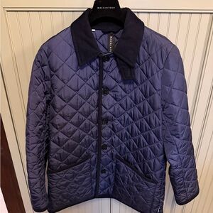 Men's Mackintosh Waverly Quilted Jacket - Navy Blue